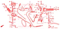 LEVIER DE GUIDON   CABLE   COMMODO ('02 '04) pour Honda TRX 250 FOURTRAX RECON Electric Shift de 2003