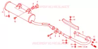 SILENCIEUX D'ECHAPPEMENT pour Honda TRX 250 FOURTRAX RECON Electric Shift de 2003
