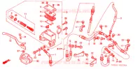 MAITRE CYLINDRE DE FREIN AVANT pour Honda TRX 250 FOURTRAX RECON Electric Shift de 2004