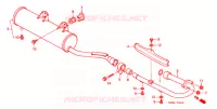 SILENCIEUX D'ECHAPPEMENT pour Honda TRX 250 FOURTRAX RECON Electric Shift de 2004
