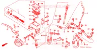 MAITRE CYLINDRE DE FREIN AVANT pour Honda TRX 250 FOURTRAX RECON Electric Shift de 2004