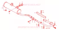 SILENCIEUX D'ECHAPPEMENT pour Honda TRX 250 FOURTRAX RECON Electric Shift de 2004