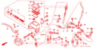 MAITRE CYLINDRE DE FREIN AVANT pour Honda TRX 250 FOURTRAX RECON Electric Shift de 2005