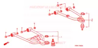 TRIANGLES AVANT pour Honda TRX 250 FOURTRAX RECON Electric Shift de 2005