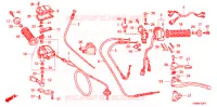 LEVIER DE GUIDON   CABLE   COMMODO ('05) pour Honda TRX 250 FOURTRAX RECON Electric Shift de 2005