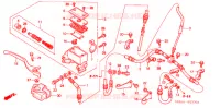 MAITRE CYLINDRE DE FREIN AVANT pour Honda TRX 250 FOURTRAX RECON Electric Shift de 2005