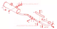 SILENCIEUX D'ECHAPPEMENT pour Honda TRX 250 FOURTRAX RECON Electric Shift de 2005