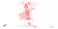 AMORTISSEUR ARRIERE pour Honda TRX 250 FOURTRAX RECON Electric Shift de 2006