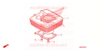 CYLINDRE pour Honda TRX 250 FOURTRAX RECON Electric Shift de 2006