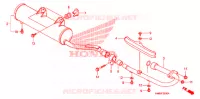 SILENCIEUX D'ECHAPPEMENT pour Honda TRX 250 FOURTRAX RECON Electric Shift de 2006