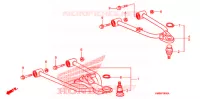 TRIANGLES AVANT pour Honda TRX 250 FOURTRAX RECON Electric Shift de 2006