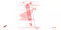 AMORTISSEUR ARRIERE pour Honda TRX 250 FOURTRAX RECON Electric Shift de 2006