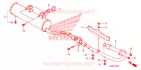 SILENCIEUX D'ECHAPPEMENT pour Honda TRX 250 FOURTRAX RECON Electric Shift de 2006