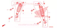 AMORTISSEUR AVANT pour Honda TRX 250 FOURTRAX RECON Electric Shift de 2007