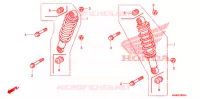 AMORTISSEUR AVANT pour Honda TRX 250 FOURTRAX RECON Electric Shift de 2009