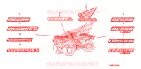 AUTOCOLLANTS pour Honda TRX 250 FOURTRAX RECON Electric Shift de 2009