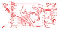 LEVIER DE GUIDON   CABLE   COMMODO pour Honda TRX 250 FOURTRAX RECON Electric Shift de 2009