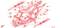 CADRE pour Honda TRX 250 FOURTRAX RECON Electric Shift de 2014