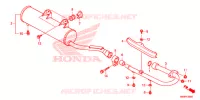 SILENCIEUX D'ECHAPPEMENT pour Honda TRX 250 FOURTRAX RECON Electric Shift de 2014