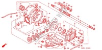 ENGRENAGE FINAL ARRIERE pour Honda TRX 250 FOURTRAX RECON Standard de 2004