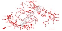 GARDE BOUE AVANT ('02/'03/'04) pour Honda TRX 250 FOURTRAX RECON Standard de 2004