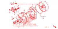 TAMBOUR DE FREIN ARRIERE pour Honda TRX 250 FOURTRAX RECON Standard de 2006