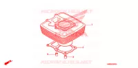 CYLINDRE pour Honda TRX 250 FOURTRAX RECON Standard de 2006
