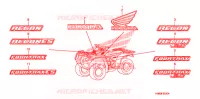 AUTOCOLLANTS pour Honda TRX 250 FOURTRAX RECON Standard de 2008