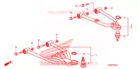TRIANGLES AVANT pour Honda TRX 250 FOURTRAX RECON Standard de 2008