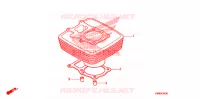CYLINDRE pour Honda TRX 250 FOURTRAX RECON Standard de 2010