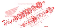 EMBRAYAGE pour Honda TRX 250 FOURTRAX RECON Standard de 2010