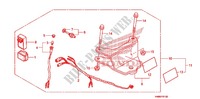 ATTACHE REMORQUE pour Honda TRX 250 FOURTRAX RECON Standard de 2011