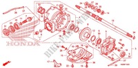 ENGRENAGE FINAL ARRIERE pour Honda TRX 250 FOURTRAX RECON Standard de 2011