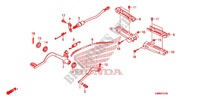 PEDALE   REPOSE PIED pour Honda TRX 250 FOURTRAX RECON Standard de 2011