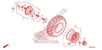 ROUE AVANT pour Honda TRX 250 FOURTRAX RECON Standard de 2011