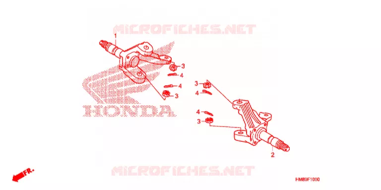 ARBRE DE ROUE  Honda ATV 250 FOURTRAX 2011  TRX250TMB