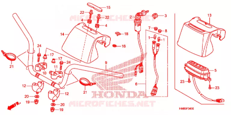 GUIDON Honda ATV 250 FOURTRAX 2011  TRX250TMB