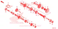 BOITE DE VITESSES pour Honda TRX 250 FOURTRAX RECON Standard de 2014