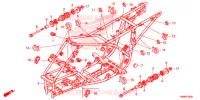 CADRE pour Honda TRX 250 FOURTRAX RECON Standard de 2014