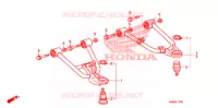 TRIANGLES AVANT pour Honda TRX SPORTRAX 250 X de 2009
