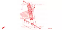 AMORTISSEUR ARRIERE pour Honda TRX SPORTRAX 250 X de 2011