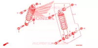 AMORTISSEUR AVANT pour Honda TRX SPORTRAX 250 X de 2011