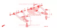 TRIANGLES AVANT pour Honda TRX SPORTRAX 250 X RED de 2016