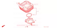 CYLINDRE pour Honda TRX SPORTRAX 250 X de 1991