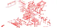 CADRE pour Honda TRX SPORTRAX 250 X de 1992