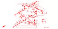 TRIANGLES AVANT pour Honda TRX SPORTRAX 250 X de 1992
