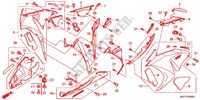 CARENAGES LATERAUX AVANT pour Honda CBR 1000 RR ABS WHITE de 2012