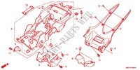 GARDE BOUE ARRIERE (CBR1000RA/SA) pour Honda CBR 1000 RR ABS WHITE de 2012
