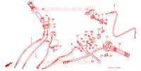 LEVIER DE GUIDON   CABLE   COMMODO pour Honda NSR 250 SE TYPE II de 1992