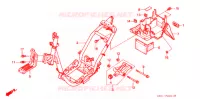 CADRE   GARDE BOUE ARRIERE (SZ50P/R/T) pour Honda TACT 50 S de 1994